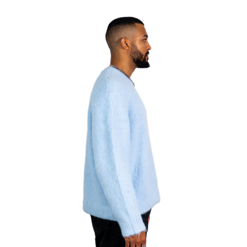 Mohair Knit Baby Blue