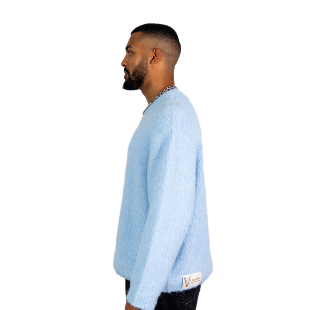 Mohair Knit Baby Blue