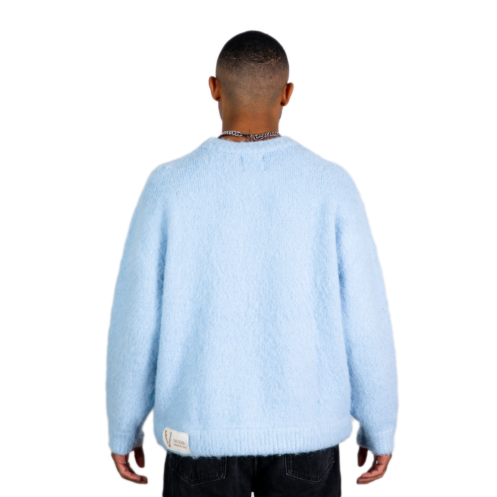 Mohair Knit Baby Blue