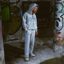 Load image into Gallery viewer, deVries Γνῶθι σαυτόν Zip-Up Hoodie College Grey
